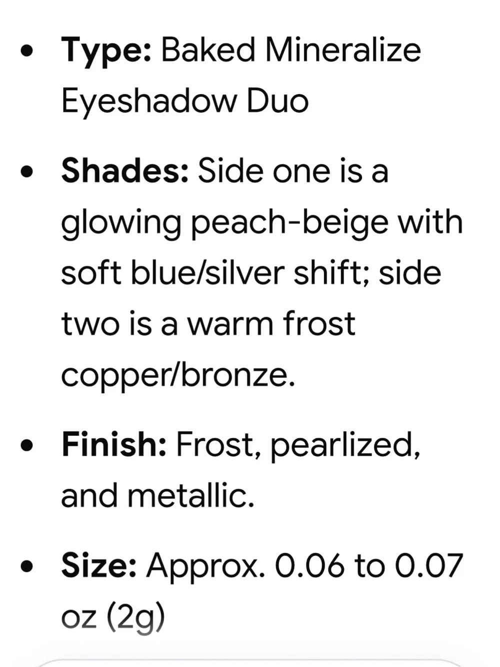 MAC Cosmetics Shimmering Baked Eyeshadow Discontinued Love Connection